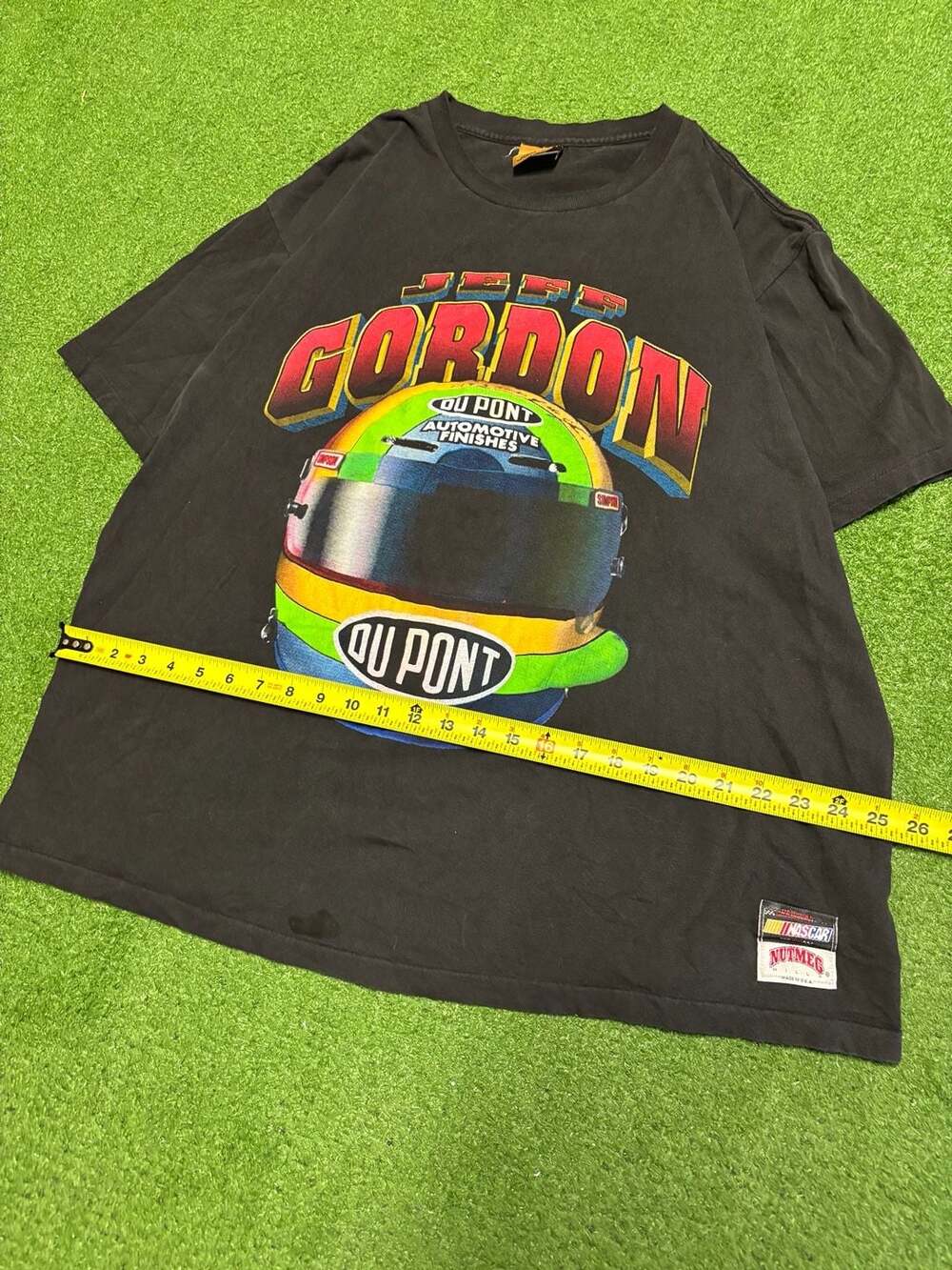 Vintage 1994 Single Stitch Jeff Gordon USA Made NASCAR Nutmeg Mills T-Shirt XL - Picture 7 of 8